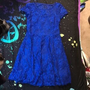 🔹Blue Lace Sweetheart Style Dress Junior’s Medium